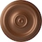 Ekena Millwork Traditional Ceiling Medallion (Fits Canopies up to 2 3/4"), Hnd-Painted Polished Copper, 12"OD x 1"P CM12TRPOS - alternate 1